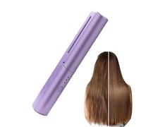 Cepillo alisador inalámbrico - 3 niveles calor | Accesorio belleza ABS cerámica - plancha cabello recargable USB viaje vacaciones festival boda novia spa peinado verano diario