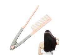 Cepillo alisador para salón - Accesorio en forma de V compatible con planchas para el cabello que permite una perfecta disciplina de los mechones y una sujeción uniforme durante el peinado diario |