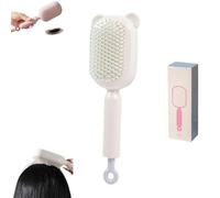 Cepillo antiestático autolimpiante, depilación con un solo toque, reduce la rotura, crea volumen, peine de cuero cabelludo para todo tipo de cabello