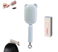 Cepillo antiestático autolimpiante, depilación con un solo toque, reduce la rotura, crea volumen, peine de cuero cabelludo para todo tipo de cabello