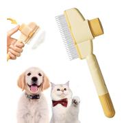 Cepillo antipelos muertos, cepillo de gato Reino Felin, cepillo inteligente para gatos, cepillo para perros, elimina hasta el 95% del pelo muerto (amarillo)