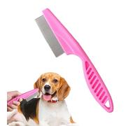 Cepillo antipulgas para gatos, con mango antideslizante, cepillo para pulgas, peine antipulgas con dientes de alta resistencia, peines duraderos para eliminar manchas de lágrimas para perros pequeños