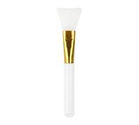Cepillo aplicador de mascarilla facial de silicona suave y de aluminio antideslizante, herramienta de belleza para aplicación uniforme de barro, color dorado