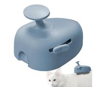 Cepillo Aseador De Vapor Para Gatos | Herramientas Eléctricas Antiestáticas Para Masaje | Cepillo De Aseo Para La Muda De Pelo De Los Gatos - Para Interior Hogar Viaje Quitar Pelo Masaje Largo Co