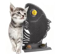 Cepillo Autoaseo Para Gatos Juguete Esquinero Masajeador Para Gatitos | Autocepillador Rascador Felino con Catnip y Cascabel Para Interior Dormitorio Apartamento Balcón Entretenimiento