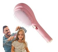 Cepillo Autolimpiante - Cepillo desenredador de cepillo mágico, cepillo curvo y ventilado para desenredar el cabello | Devuelve brillo y estructura a tu cabello. Peine de madera, bolsa de viaje y