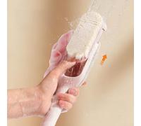 Cepillo Baño Mango Largo 34cm Cerda para suave Cepillo Baño Mango(Pink) | Mango largo 34cm, cerda para suave, alcance espalda, plástico , para fácil enjuague