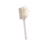 Cepillo Baño Mango Largo 34cm Cerda para suave Cepillo Baño Mango(White) | Mango largo 34cm, cerda para suave, alcance espalda, plástico , para fácil enjuague