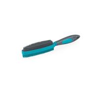 Cepillo Beldray Anti-Bac Pet Plus 2 en 1 - Quitapelos para Perros y Gatos, Cerdas de Goma Gruesas y Finas de Doble Cara, Frota Huellas de Patas con Barro, Levanta y Recoge Pelo