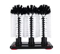 Cepillo,BrushCup BrushGlass Cup Brush, Cepillos de Limpieza, 3 Copas de Vidrio Cepillos para lavaplatos para Fregadero con Base de Ventosa
