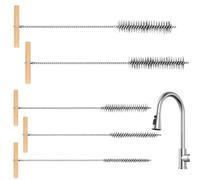Cepillo cepillo cepillo de manguera - Juego de 5 herramientas de limpieza | Juego de cepillos para cuello de botella para cocina, hogar, taller, espacios estrechos, cuello de botella, tubo