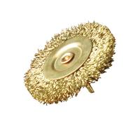 Cepillo circular Ø75mm para máquinas, con vástago, ideal para desbaste y acabado en madera y otros materiales.