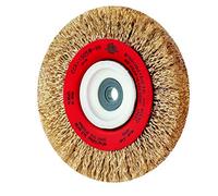 Cepillo circular alambre cableado, diam. 150, multieje, acero latonado cableado