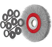 Cepillo circular de acero inoxidable con hilos ondulados Ø 200 mm Fervi SRF200/25I