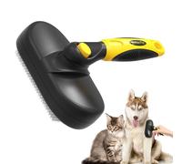 Cepillo contra la caída del pelo del gato, peine para aseo de mascotas | Cepillo para gatos de pelo largo con botón de liberación | para baño, casa, aseo de viaje y bienestar