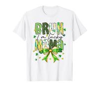 Cepillo Coquette para el Día de San Patricio a Juego en Familia I'm Lucky Mama Camiseta