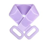 Cepillo corporal Toalla de ducha removedor de piel muerta Silicona suave Correa trasera Barrio Cuerpo Exfoliante Pincel de masaje de frotamiento extendido de doble cara Toalla exfoliante ( Color : D )