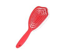 Cepillo curvado para desenredar con tecnología de cuidado del cuero cabelludo, peine ahuecado, herramienta de peluquería adecuada para cabello húmedo y seco, cepillo ergonómico