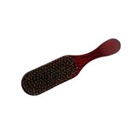 Cepillo Curvo Antiestático de Cerdas de Jabalí Natural con Mango de Madera, Desenredante para Cabello Largo, Corto, Grueso, Fino, Suave y Rizos