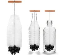 Cepillo de 35 cm para botellas de cristal Sodastream y botellas de plástico con cerdas esponja para una limpieza potente sin dañar la botella