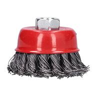 Cepillo de acero M10, 5 piezas, rueda de alambre de amoladora angular de 2,6 pulgadas, ruedas de alambre de acero, juego de cepillos trenzados tipo cuenco, herramienta de pulido