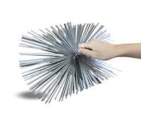 Cepillo de Acero Plano Rectangular | 400 * 250 mm | Conector de Acero roscado M12*1,75 mm | Limpieza de conductos no revestidos | Chimenea, Caldera, Estufas, tuberías | Kibros 4E40
