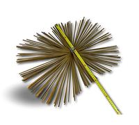 Cepillo de Acero Plano Rectangular | Conector de Acero roscado M12*1,75 mm | Dimensiones 400 * 600 mm | Limpieza de conductos no revestidos | Chimeneas, Estufas, calderas | Kibros 4E60