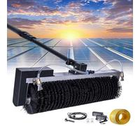 Cepillo de Agua para Paneles Solares y Fotovoltaicos, Cepillo eléctrico de Limpieza de Paneles Solares con Pértiga, Cepillo Limpieza Solar con Varilla Telescópica 3,5 m/5,5 m/7,5 m(3.5m/11ft)