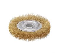 Cepillo de alambre de cobre plano suave de la rueda de pulido de 100-250m m para el metal para el acabado de la SUPERFICIE (100mmx16mm)