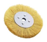 Cepillo De Alambre De Latón Plano De 0,13mm, 3 "-10", Para Amoladora De Banco, Rueda De Pulido, Herramienta Abrasiva, Desoxidación De Metal, Madera, 1 Ud.,150mm X 16mm 1 Pieza