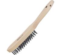 Hazet Cepillo de alambre 2130 - 25 mm de altura, cerdas de alambre extremadamente resistentes - para desprender y eliminar la suciedad más incrustada - para desoxidar superficies metálicas