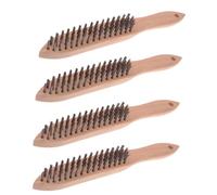 Cepillo de alambre para ingenieros de 4 filas (paquete de 4)