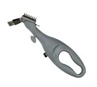 Cepillo de alambre para limpieza de parrilla de barbacoa fabricado con cerdas de acero inoxidable para hacer frente a la suciedad dura en superficies de parrilla para uso regular en exteriores