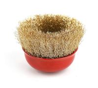 Cepillo de alambre para pulir, 4 piezas, 75 mm, para eliminar óxido de metal, rueda para pulir, herramienta para desoxidar, rueda para pulir, 4 piezas, 75 mm x M10