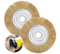 Cepillo de Alambre para Taladro,2 Piezas Cepillos de Alambre para Taladro,110 mm Cepillo Metalico Limpieza,Cepillo para Taladro para Limpieza,para Lijado y Pulido de óxido.