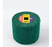 Cepillo De Aleta De Nailon No Tejido, Rueda De Tambor De Desbarbado Y Pulido Satinado De 120x100x19mm Para Acero Inoxidable,grano 180