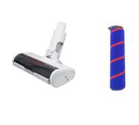 Cepillo De Alfombras LED Con Cabezal De Cepillo Motorizado, Compatible Con Xiaomi, Mijia, Accesorios For Aspiradoras 1C/K10/G9/G10.(Black with blue Roller brushes)