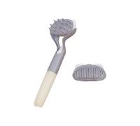 Cepillo de aseo combinado para caninos, purifica profundamente pelaje mientras suaviza las confusiones con doble ejecutivo, cepillo para mascotas con doble cabezal