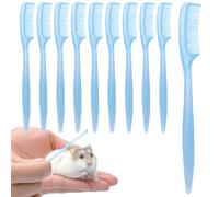 Cepillo de aseo de conejo, 10 piezas de peine de limpieza de animales pequeños, cepillo de chinchilla para hámster para mascotas pequeñas, hurones, interiores, hogar, abrigos, cuidado diario de piel