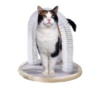 Cepillo de aseo de gatos - Pincel de autosuguración, tablero de rasguños de servicio pesado, columna de masaje, juguete | Estación de aseo de gatos interiores para, un juguete de scratch de