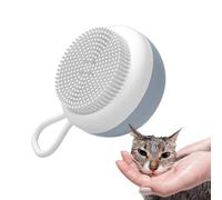 Cepillo de aseo de mascotas - Fuerador de masaje de silicona, herramienta duradera de cepillo de limpieza | Cómoda cómoda deshedding para bañarse para perros de gato, cerebro de spa para mascotas de c