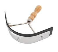 Cepillo de Aseo para Caballos, Peine de Curry de Acero Inoxidable con Cómodo Agarre de Madera, Peine Removedor de Pelo para Perro Oveja Vaca, Cepillo de Pelo de Caballo Peine de