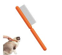 Cepillo de aseo para gatos, cepillo de aseo para mascotas - Peine para perros,Peine para perros para eliminar enredos y nudos, cepillo de aseo para mascotas con dientes de acero inoxidable y mango ant
