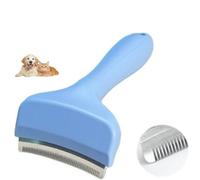 Cepillo de aseo para mascotas, herramienta de eliminación de pelo para perros y gatos, reduce eficazmente el desprendimiento de pelo de gato corto, mediano y largo, peine de dientes en V, curvado