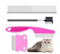 Cepillo de aseo para perros, juego de aseo para mascotas, 12 x 23 cm, cepillo multifuncional para mascotas para pelar, desacreditar, perros y gatos, deshedding Hair For Cats And Dogs Shedding