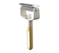 Cepillo de aseo para perros, rastrillo suave para desprendimiento de pelaje de dientes, cepillo para mascotas, para ducha, hogar, uso diario, gato, raza mediana y grande, olor a suciedad