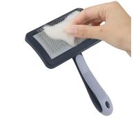 Cepillo de aseo para perros, removedor de pelo de gato, cepillo de aseo para perros, gato ergonómico, alfiler, removedor de pelo para desprendimiento, herramienta de masaje para la capa inferior