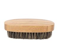 Cepillo de bambú para Barba, Tamaño de Bolsillo, Accesorios de Aseo Duraderos para Hombres, Masajea Suavemente la Piel Debajo de la Barba, el para Tu Padre, Novio con Barba