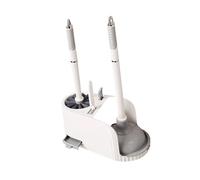 Cepillo de baño con base ventilada con mango largo antideslizante y materiales inoxidables para el saneamiento diario, cepillo de inodoro de secado rápido