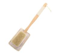 Cepillo de baño de - Cepillo de baño de natural en un con almohadillas de esponja de luffa - Esponja de luffa de limpieza profunda para mujeres, hombres, adultos, familia, madre, padre